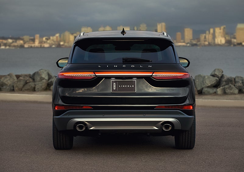 The rear lighting of the 2024 Lincoln Corsair® SUV spans the entire width of the vehicle. | Ed Morse Lincoln in Muscatine IA