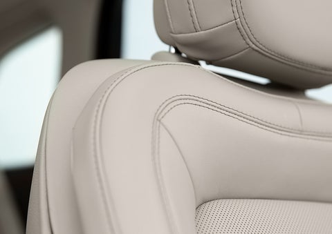 Fine craftsmanship is shown through a detailed image of front-seat stitching. | Ed Morse Lincoln in Muscatine IA