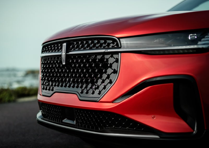 The sleek grille of a 2024 Lincoln Nautilus® SUV with the available Jet Appearance Package makes a bold statement. | Ed Morse Lincoln in Muscatine IA